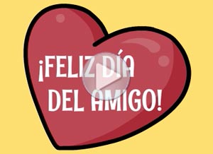 Día del amigo ecard. te mando 4 sorpresas