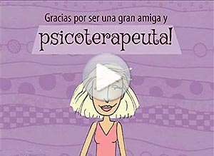 Tarjeta animada de Amistad. para mi amiga y psicoterapeuta