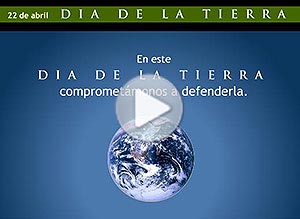 Día de la tierra ecard. defender la tierra