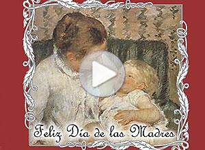 Tarjeta animada de Día de la madre. homenaje a las madres