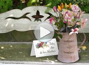 Tarjeta animada de Día de la madre. feliz da de las madres