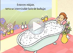 Tarjeta animada de Día de la madre. de tu amiga