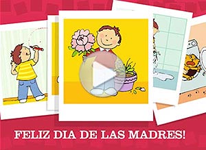 Tarjeta animada de Día de la madre. de tu hijo