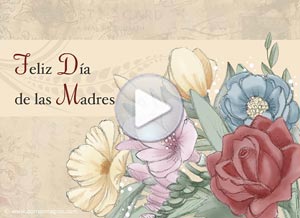 Tarjeta animada de Día de la madre. maternidad