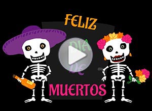 Imagen de Felicitaciones para compartir gratis. Feliz Da de Muertos