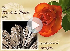 Día de la mujer ecard. para mi mujer