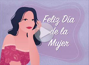 Día de la mujer ecard. no sera lo mismo sin ellas