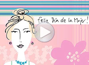Día de la mujer ecard. feliz da de la mujer!