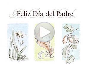 Tarjeta animada de Día del Padre. la bendicin de ser padre