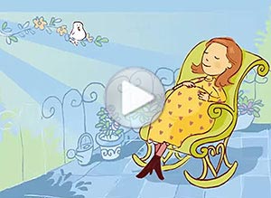 Bebes ecard. estamos en la dulce espera