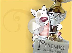 Día del Padre ecard. trofeo al mejor pap		