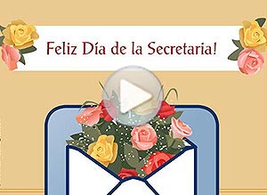 Día de la Secretaria ecard. tienes un email