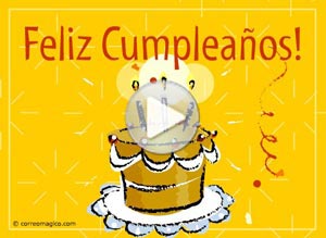 Tarjeta animada de Cumpleaños. feliz cumpleaos!