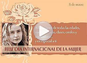 Día de la mujer ecard. mujeres del mundo