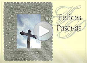 Imagen de Pascuas para compartir gratis. La Paz sea contigo