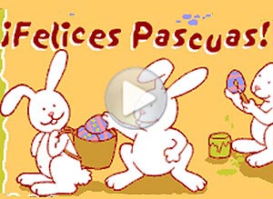 Tarjeta animada de Pascuas. taller
