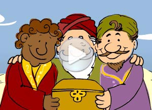Reyes Magos ecard. sorpresita mgica