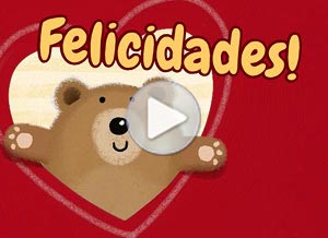 Tarjeta animada de Felicitaciones. Feliz da para alguien especial