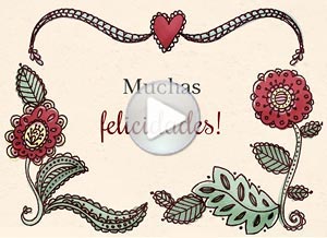Felicitaciones ecard. amor y alegra