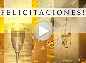 Felicitaciones ecard. esto merece un brindis