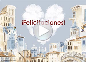 Felicitaciones ecard. aunque hoy no podamos reunirnos