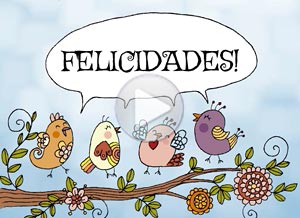 Tarjeta animada de Felicitaciones. Felicidades!