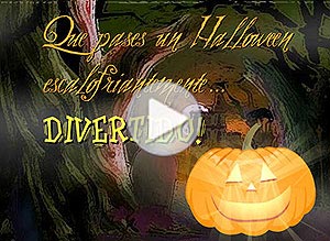 Imagen de Halloween para compartir gratis. Escalofriantemente divertido