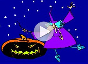 Halloween ecard. magia negra