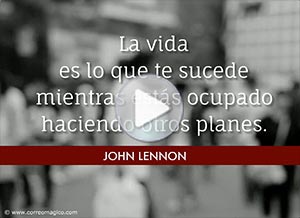 Tarjeta animada de Hola. La vida segn Lennon