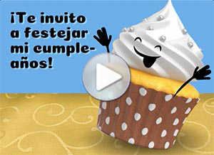 Invitaciones ecard. te invito a festejar
