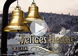 Tarjeta animada de Navidad. la navidad es el regalo