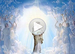 Tarjeta animada de Navidad. gloria a dios