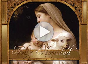 Tarjeta animada de Navidad. el es el espritu de la navidad