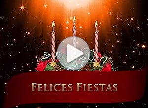 Tarjeta animada de Navidad. presencia divina
