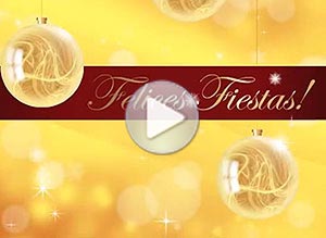 Tarjeta animada de Navidad. mgica navidad