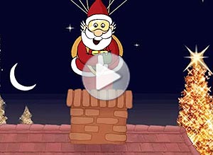 Tarjeta animada de Navidad. feliz navidad