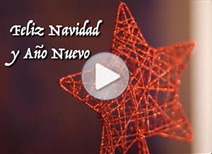 Tarjeta animada de Navidad. El mejor regalo de Navidad