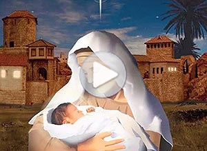 Tarjeta animada de Navidad. el regalo que dios nos hizo