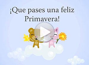 Otoño ecard. para amigos en el otro hemisferio
