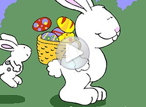 Tarjeta animada de Pascuas. felices pascuas