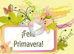 Primavera ecard. un nuevo florecer