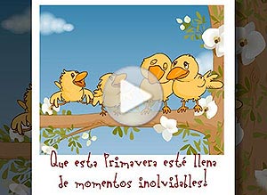 Primavera ecard. que sea una primavera inolvidable