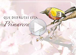 Primavera ecard. que disfrutes esta primavera