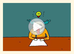 Profesiones ecard. creativo