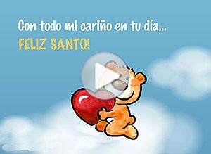 Imagen de Feliz Santo para compartir gratis. Con todo mi cario en tu da