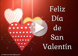 Tarjeta animada de San Valentín. lo eres todo para m