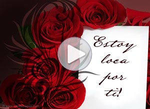 Tarjeta animada de San Valentín. estoy loca por ti! 
