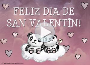Tarjeta animada de San Valentín. todo est bien si estamos juntos