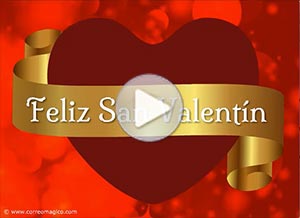 Tarjeta animada de San Valentín. promesa de amor