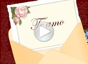 Tarjeta animada de Aniversarios. te amo